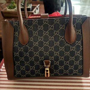 Gucci 1961 Denim tote